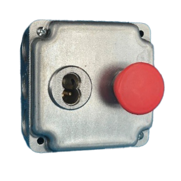 ICCO03B1PBDG 2 SPDT On-On 2 o'clock CW Detent Key Retained