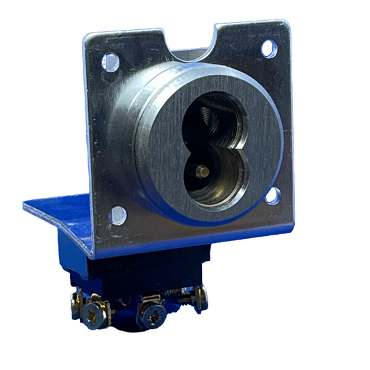 ICCO03K4 1 DPDT (On)-Off-(On) 2 o'clock/10 o'clock CW/CCW Spring Assist Return