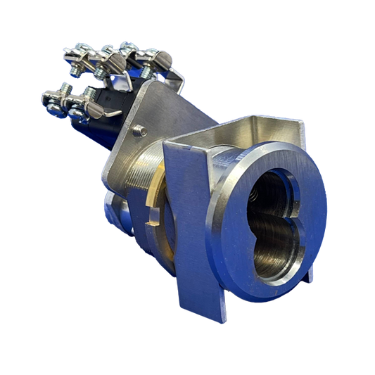 ICES67J1 2 SPDT On-On 2 o'clock CW Detent Key Retained